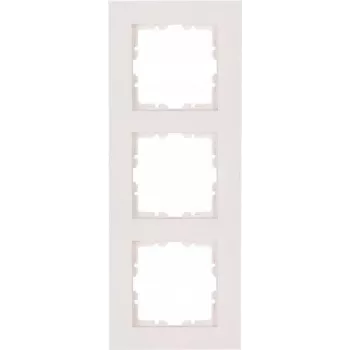 Moldura de cobertura HEINRICH KOPP 3 tomadas HK07 PURE 228x86x9,5mm IP20 fixação por encaixe branco puro