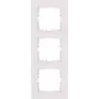 Moldura de cobertura HEINRICH KOPP 3 tomadas HK07 PURE 228x86x9,5mm IP20 fixação por encaixe branco puro