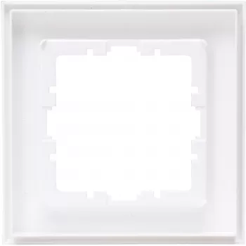 Heinrich Kopp HK07 moldura de cobertura 1 módulo Arctic White mate