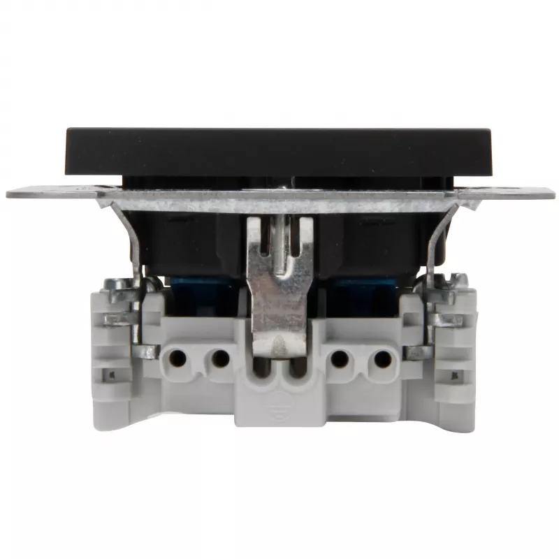 Tomada SCHUKO Heinrich Kopp encastrada preto mate 1 tomada 16A 250V