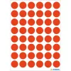 Etiquetas redondas HERMA 13 mm vermelho néon (240 etiquetas) - aplicação manual