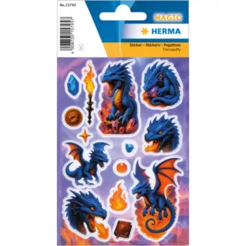 HERMA Autocolante MAGIC Dragon Transpuffy (15795)