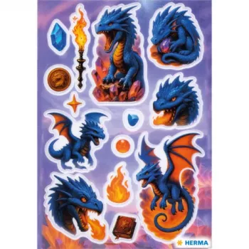 HERMA Autocolante MAGIC Dragon Transpuffy (15795)