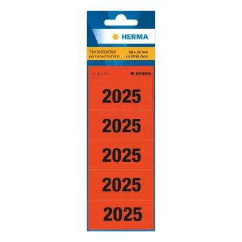 HERMA 100 Etiquetas de conteúdo 2025 vermelho (1685)