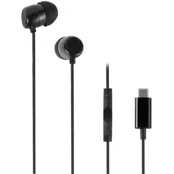 Vivanco Auscultadores intra-auriculares estéreo USB-C, preto (61752)