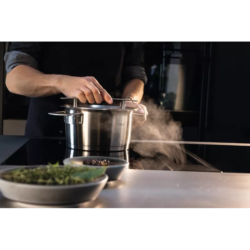 Fissler Phi Collection Conjunto de panelas 4 peças, aço inoxidável, adequado para indução