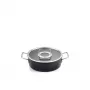 Fissler Adamant CA 24cm panela de estufar com tampa de vidro, 4,2L, adequada para indução, antiaderente, made in Germany