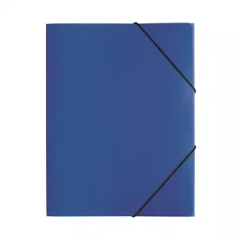 PAGNA PP 12 Pasta de apresentação A4 polipropileno azul formato horizontal botão de pressão