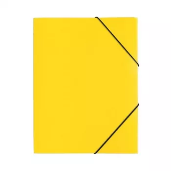 PAGNA PP 12 Pasta de apresentação A4 polipropileno amarelo formato horizontal fecho de mola