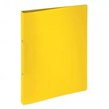 PAGNA 20901-04 Dossier de anilhas redondas A4 polipropileno amarelo 16 mm diâmetro das anilhas