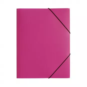 PAGNA Pasta de documentos A4 polipropileno rosa elástico formato vertical