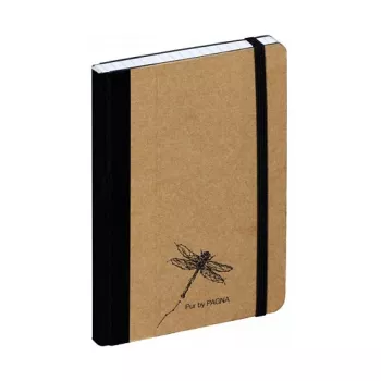 Pagna Caderno universal A6 quadriculado 192 folhas preto/castanho