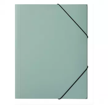 PAGNA Pasta de cantos com elástico Pastell eco DIN A4 PP verde-pastel para documentos em formato A4