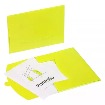 PAGNA Bolsa de documentos DIN A4 verde lisa 0,43 mm