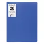 Pagna Pasta de apresentação Office DIN A4 20 bolsas azul