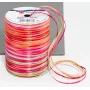 C.E. PATTBERG Fita de presente Rafia mate rosa/vermelho/laranja/verde 3,0 mm x 50,0 m