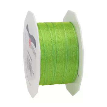 C.E. Pattberg Four Seasons Silk Matte fita de presente verde-relva 10 mm x 25 m