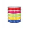 C.E. Pattberg fita de presente cetim acetinada multicolor 10,0 mm x 5x 3,0 m