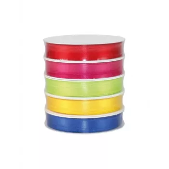 C.E. Pattberg fita de presente cetim acetinada multicolor 10,0 mm x 5x 3,0 m