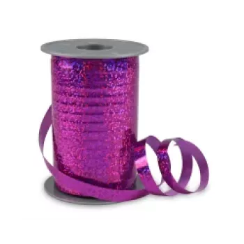 C.E. PATTBERG HOLLY fita de presente - magenta - poliéster/polipropileno - 200 m x 10 mm - 1 rolo - Made in Germany