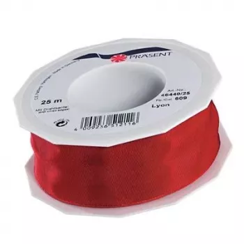 C.E. Pattberg LYON fita de presente brilhante vermelha 40 mm x 25 m