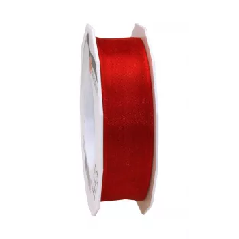 C.E. Pattberg Four Seasons fita de presente cetim mate vermelha 25 mm x 25 m