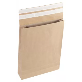 Vereinigte Papierwarenfabriken envelopes com fole Classic fecho Double-Fix aprox. DIN A3 sem janela castanho com fundo em fole de 8,0 cm - FLEXIPAK CLASSIC 2FVMF000514