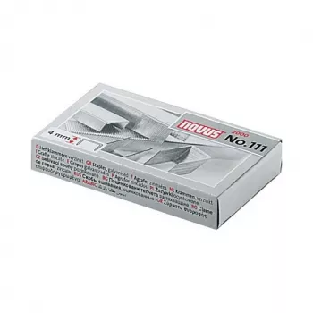 Novus No.111 Agrafos - 4 mm - 2000 unid. - 15 folhas - metal - cinzento