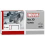 Novus Dahle No.10 SUPER Agrafos - 5 mm comprimento da perna - aço inoxidável - 1000 agrafos - capacidade 20 folhas