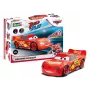 Revell Build & Play Disney Pixar Cars Veículo Lightning McQueen com luz e som, escala 1:20, kit de montagem por encaixe