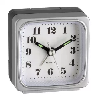 TFA 98.1079 Despertador de quartzo com visor analógico preto