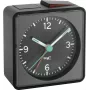TFA Dostmann 60.1013.01 Despertador eletrónico Push - Analógico, preto, movimento silencioso, soneca, retroiluminação