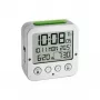 TFA 60.2528.54 Bingo Despertador com rádio prateado com visor de temperatura