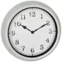 TFA 60.3067.02 Relógio de parede exterior em metal branco 380 mm