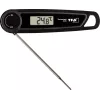 TFA THERMO JACK TASTE Termómetro de cozinha digital com temporizador e alarme, sonda em aço inoxidável, 160 mm, -50 a +300 °C, visor LCD, preto/branco