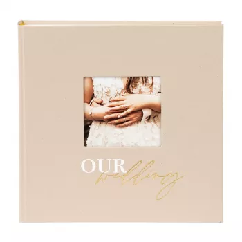 Álbum de fotografias de casamento Goldbuch Our Wedding 30x31 cm 60 páginas brancas 08038