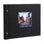 Álbum de fotografias Goldbuch Bella Vista 40 páginas preto 300x250 mm capa em poliuretano