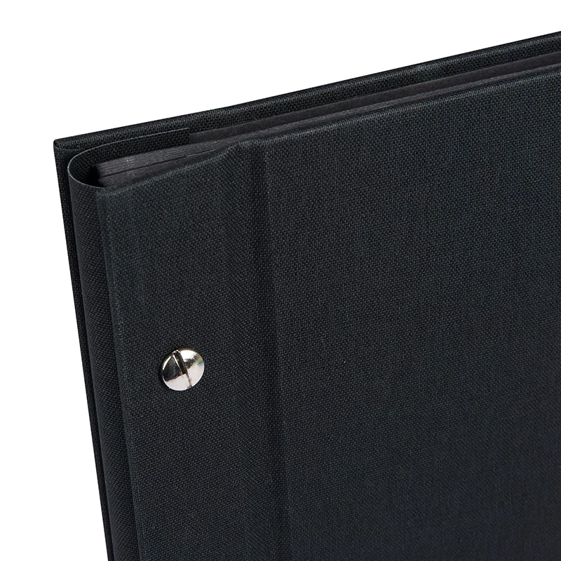 Álbum de fotografias Goldbuch Bella Vista 40 páginas preto 300x250 mm capa em poliuretano