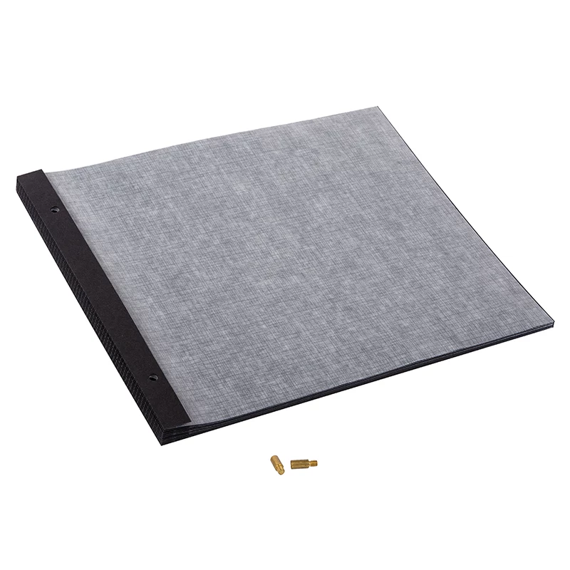 Conjunto de recarga Goldbuch para álbuns de parafusos, 29 x 24 cm, 30 páginas pretas, compatível com formato 30 x 25 cm (83 076)