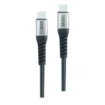 2GO Cabo de carregamento rápido USB-C 100W 2m Preto
