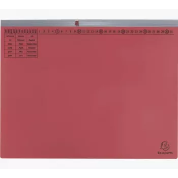 Exacompta 370203B Dossier convencional - Cartão - Vermelho - 320 g/m² - 265 x 316 mm - A4