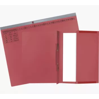 Exacompta 370203B Dossier convencional - Cartão - Vermelho - 320 g/m² - 265 x 316 mm - A4