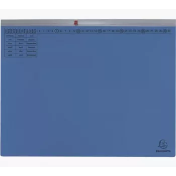 Exacompta 370207B Dossier convencional - Cartão - Azul - 320 g/m² - 265 x 316 mm - A4