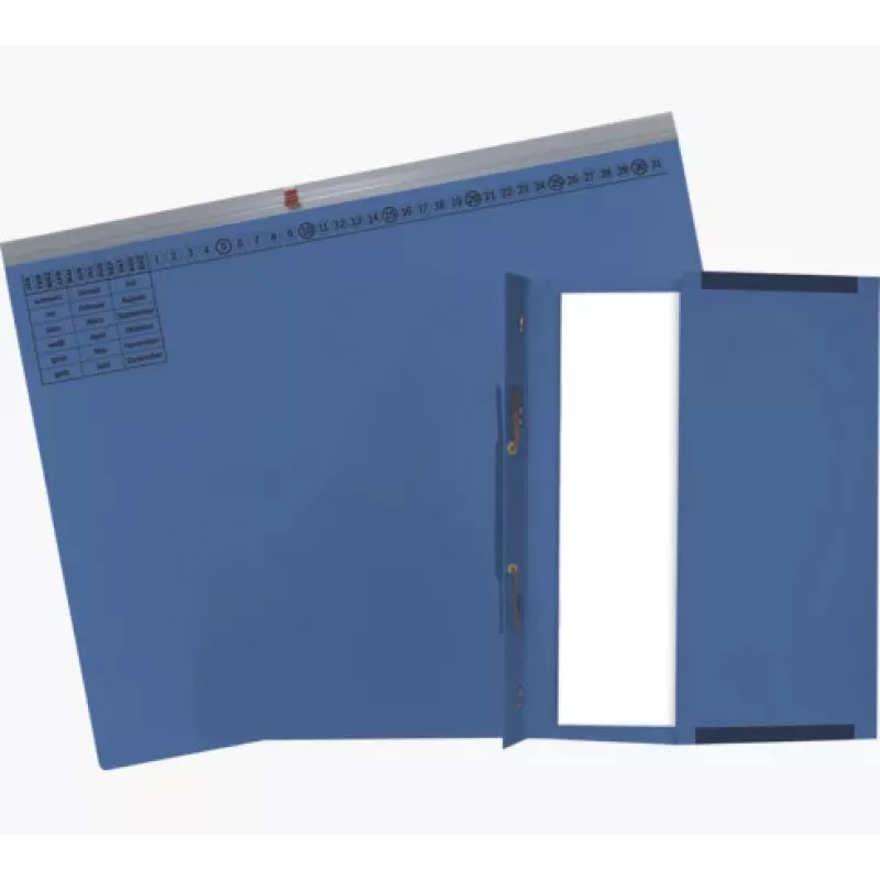 Exacompta 370207B Dossier convencional - Cartão - Azul - 320 g/m² - 265 x 316 mm - A4