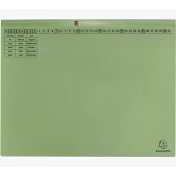 Exacompta 370225B Dossier - Cartão - Verde - 320 g/m² - 265 x 316 mm - A4