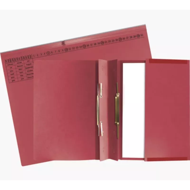 Exacompta 370403B Dossier convencional - Cartão - Vermelho - 320 g/m² - 265 x 316 mm