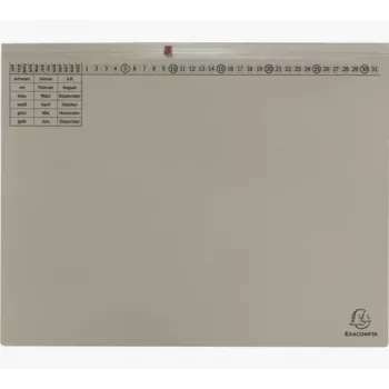 Exacompta 370410B Dossier de alavanca A4 80 mm lombada Cinzento Cartão 320 g/m²