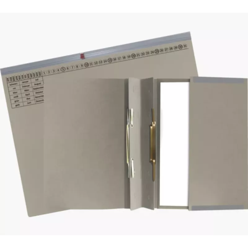 Exacompta 370410B Dossier de alavanca A4 80 mm lombada Cinzento Cartão 320 g/m²