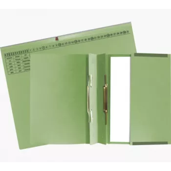 Exacompta 370425B Dossier de fixação rápida A4 Cartão Verde 320 g/m² Fecho metálico