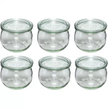 Frasco WECK Tulip 580ml conjunto de 6